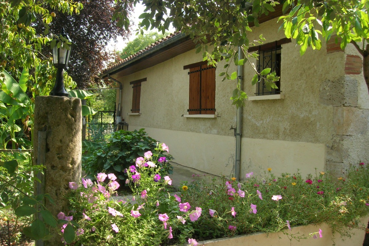 gite vu du jardin