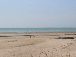 Large sandy beach
