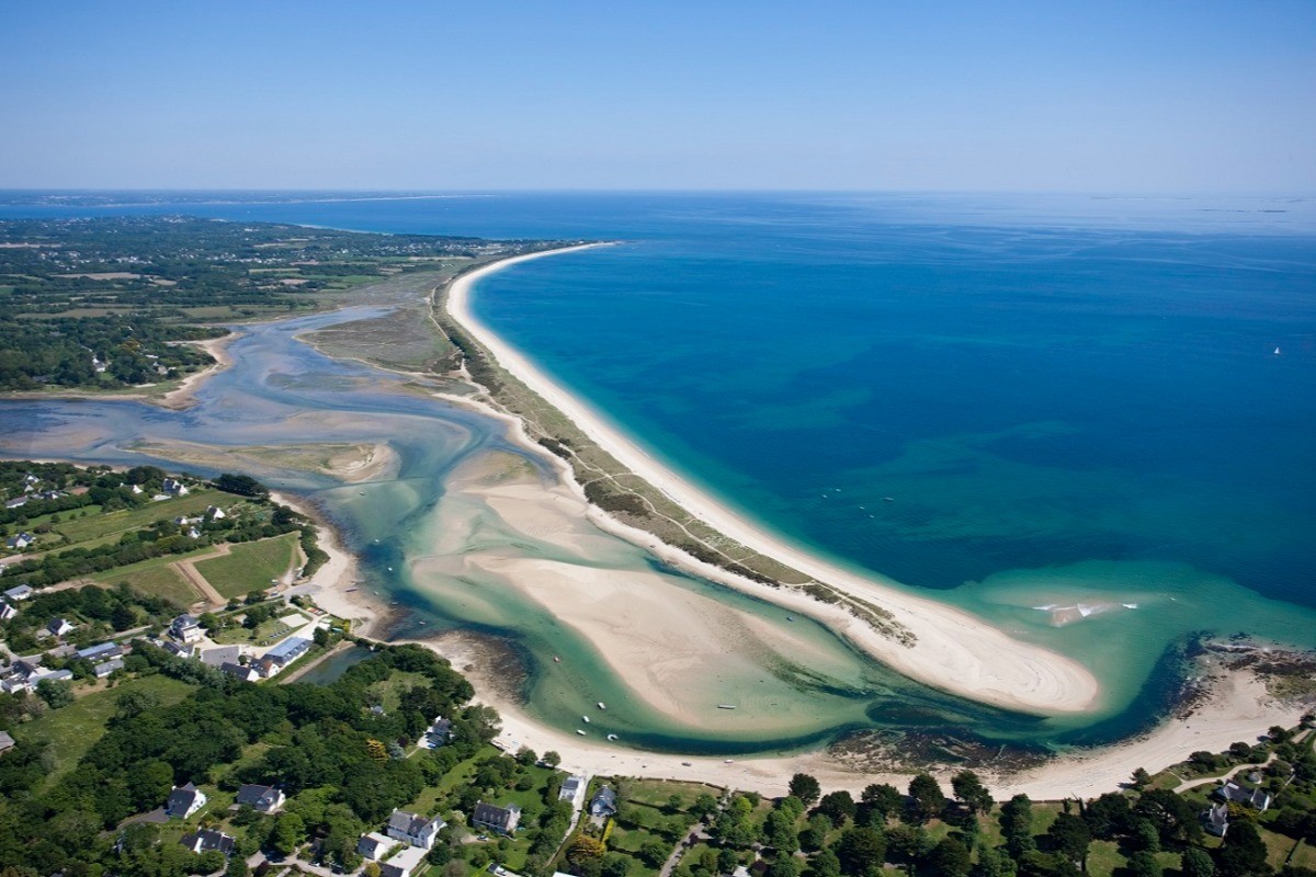 Dune du Letty et mer blanche à Bénodet