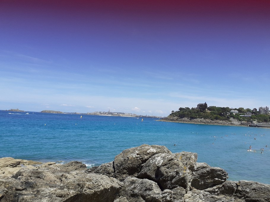 Dinard plage de l'écluse