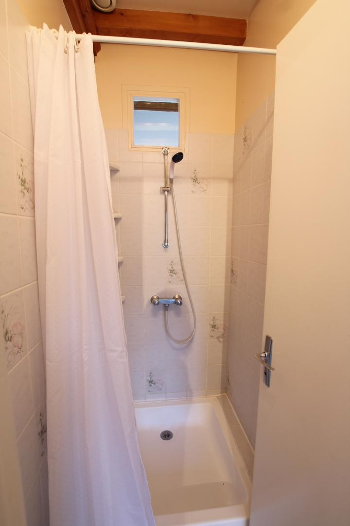 An extra separate shower for when you get back from the beach
