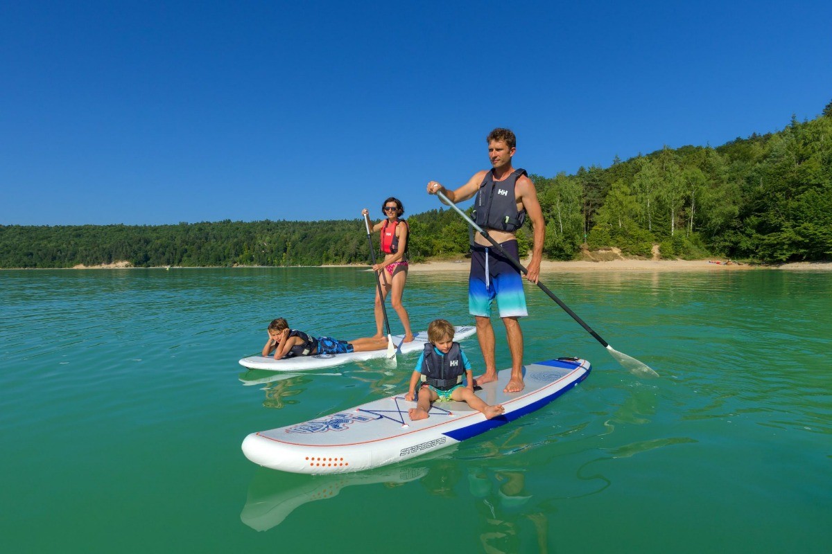 Lodges du hérisson-Paddle sur le lac de Vouglans