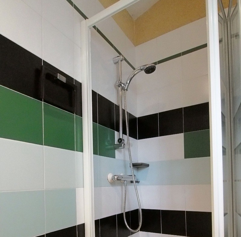 douche avec mélangeur