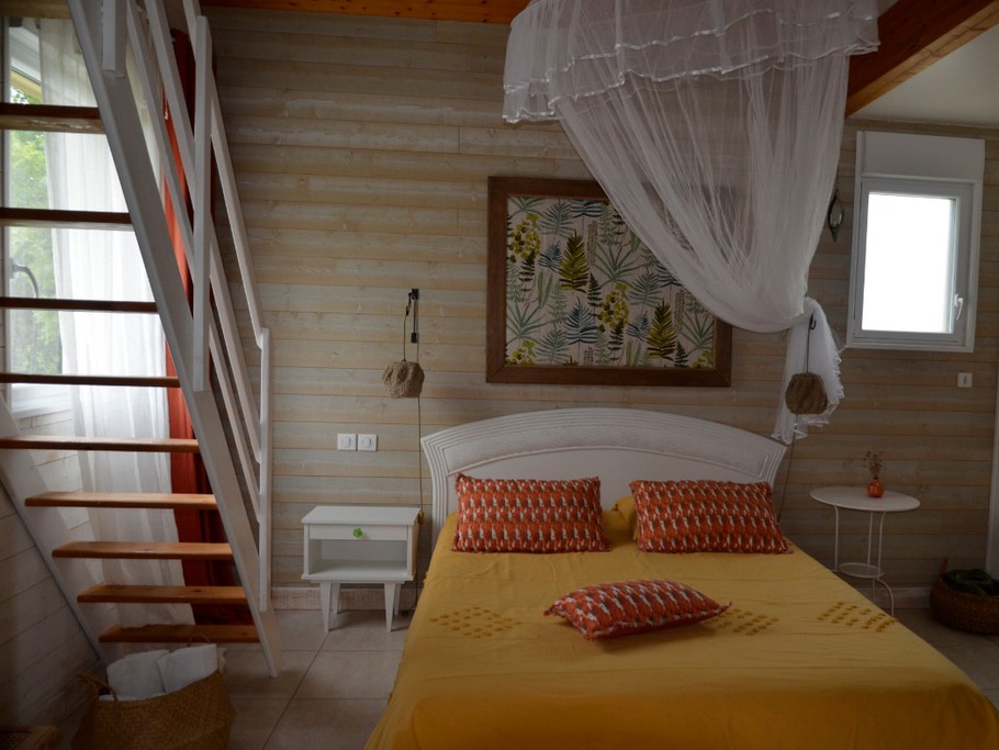 La chambre vue sur vert