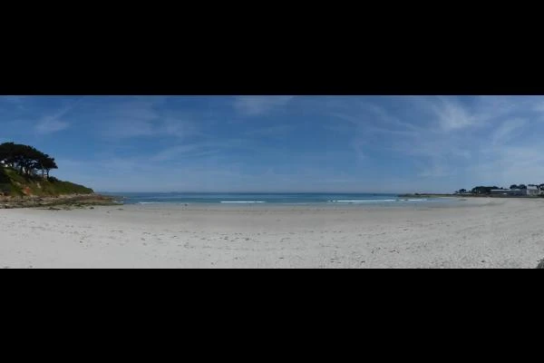 Vue panoramique plage de Trestel