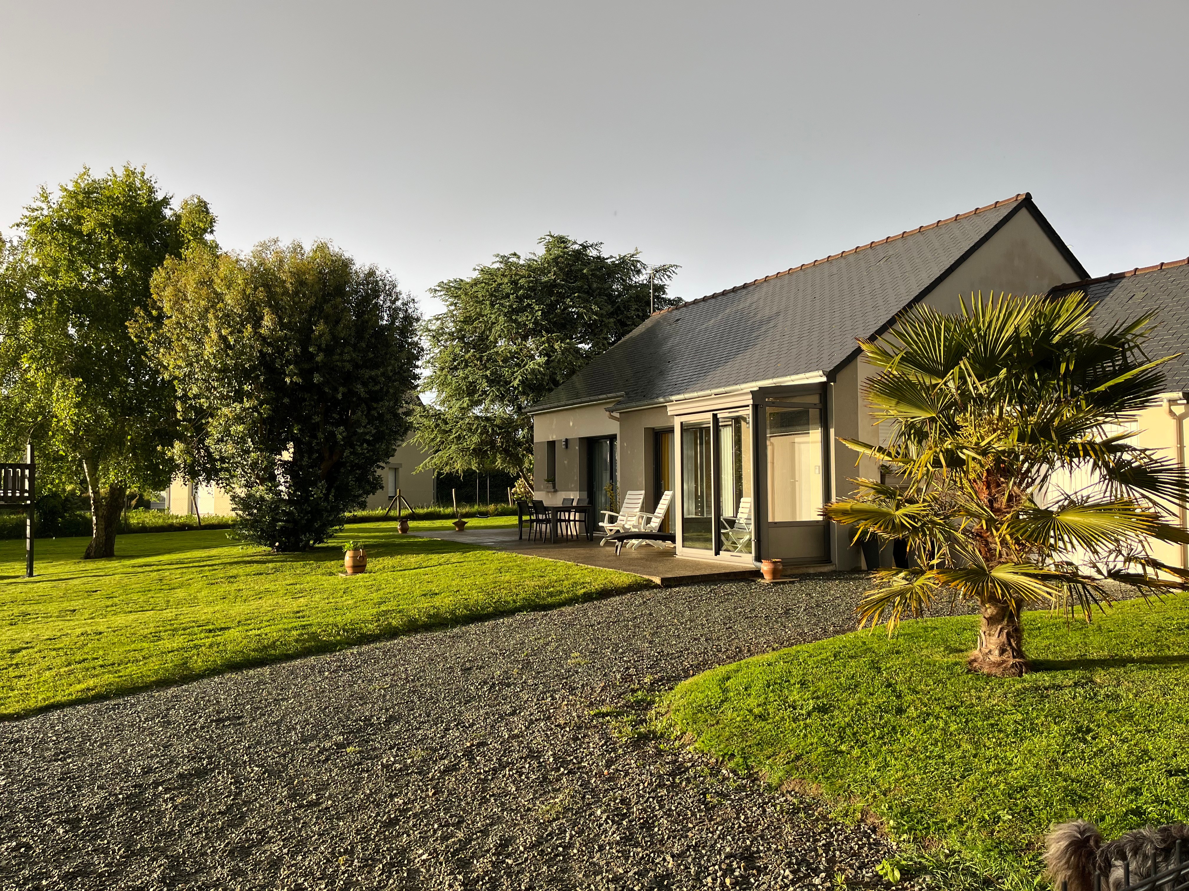 Access road to the holiday cottage, secured by a separate electric gate. Private parking.