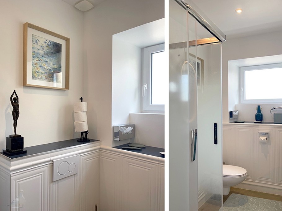 Salle de bains chambre Queen Size côté Falaise