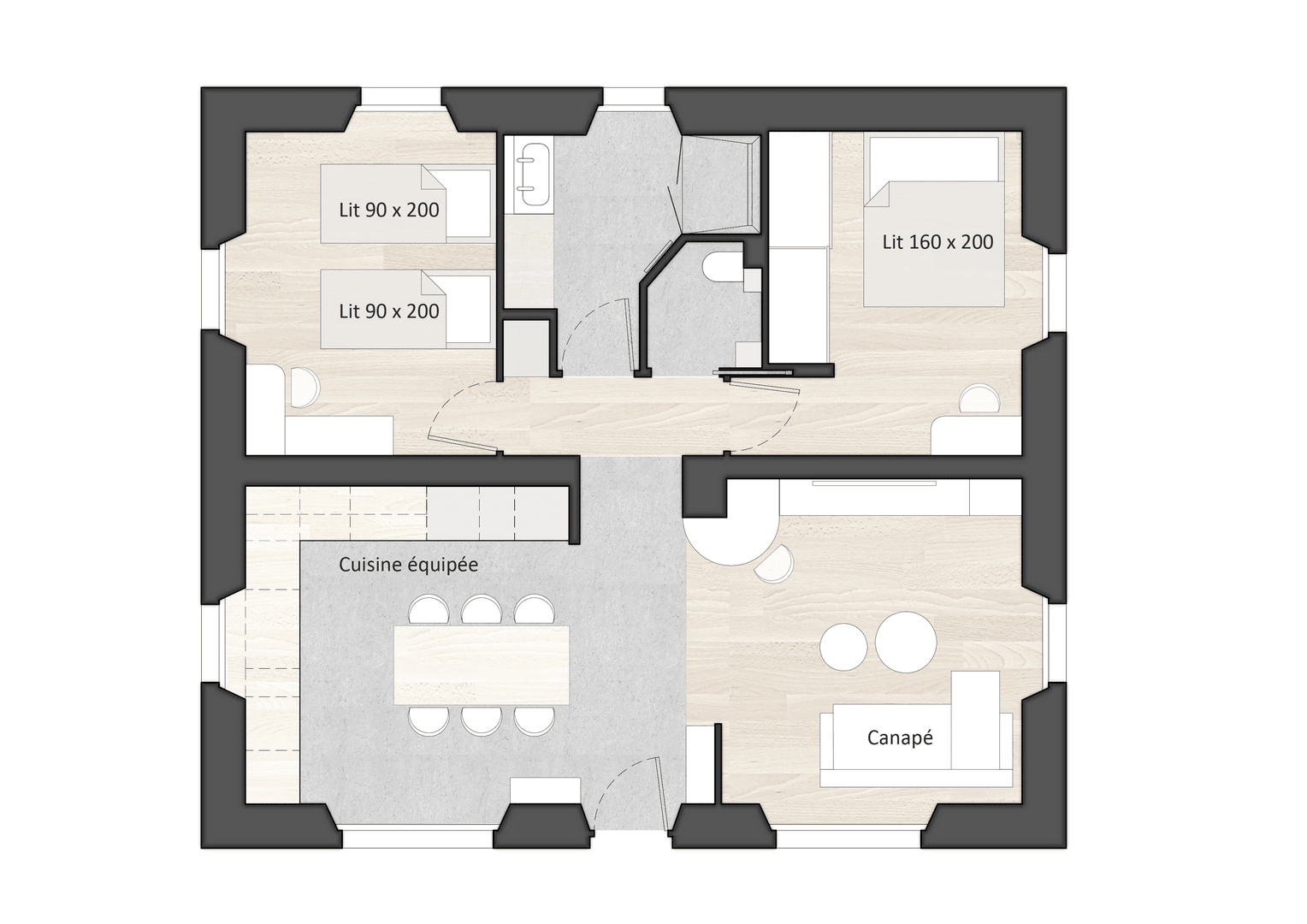 Accommodation plan