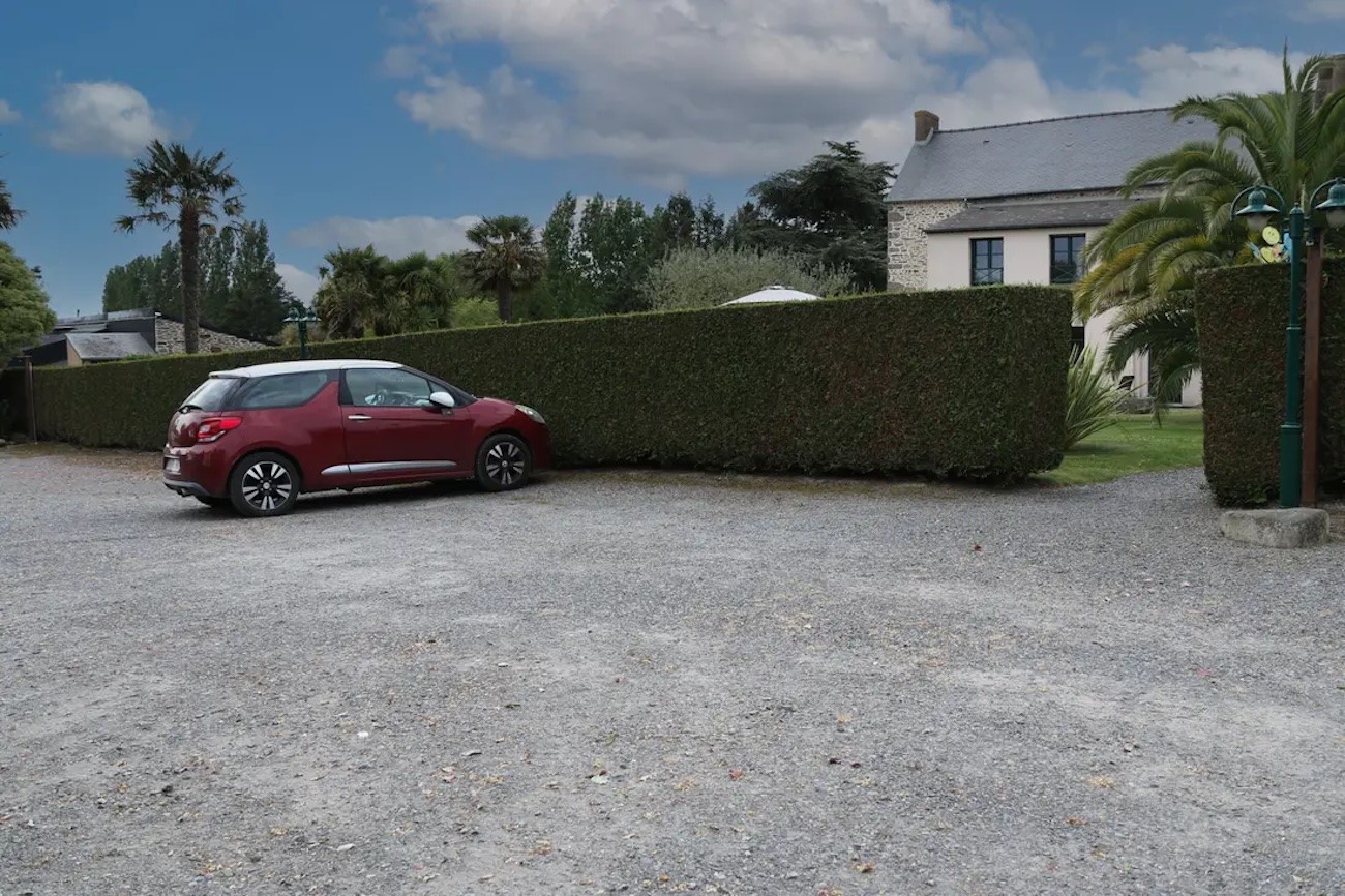 Private outdoor car park