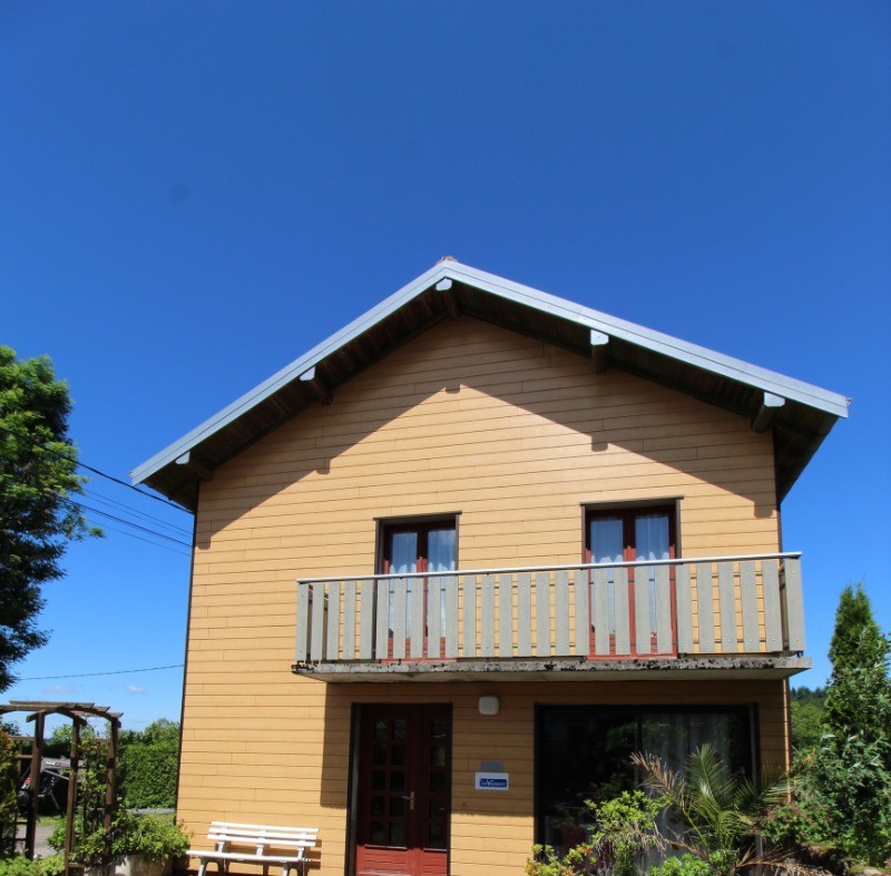 Façade vue depuis la terrasse - Gîte des 4 vents à Girmont - Val d'Ajol dans les Vosges
