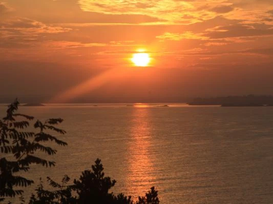 Lever de soleil vu de la terrasse