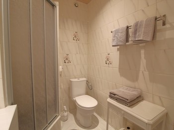 Salle d'eau avec toilettes - Maison d’Hôtes de Charme du XVIIIᵉ siècle, à Maizières