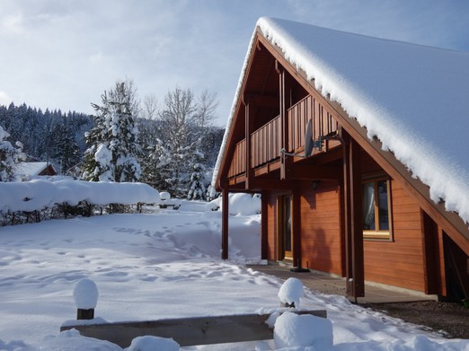 Le chalet en hiver..