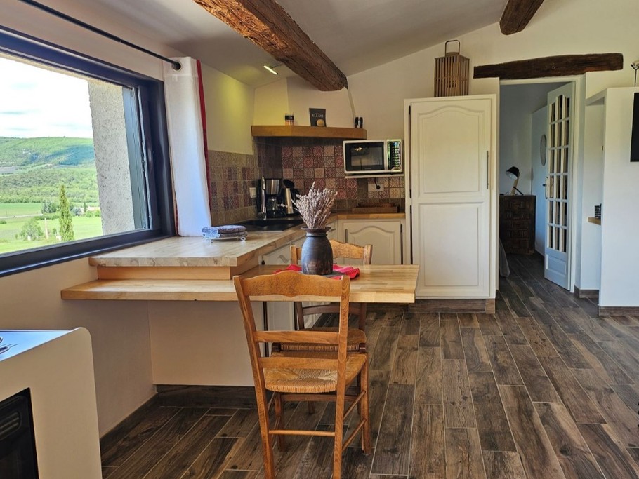 Séjour avec vue dégagée, Gîte le Larès, Domaine la Melette