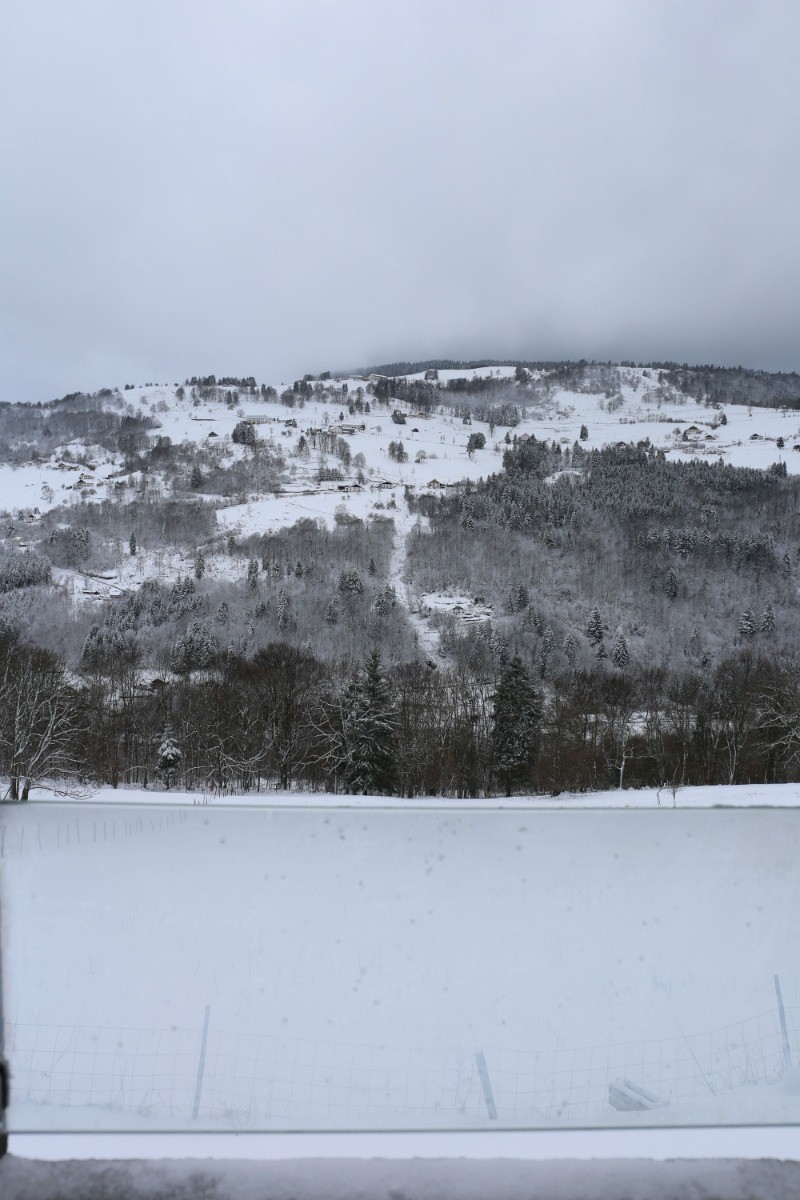 Vue sur le massif depuis la chambre - Chambre Flocon à la ferme sous les Hiez à Cornimont