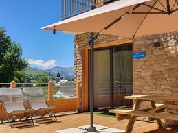 Résidence les Vallons : Appartement rdc dans Résidence haut de gamme, 43 m2 4/6 personnes, 2 chambres, terrasse 30 m2, vue piste de ski à Ancelle