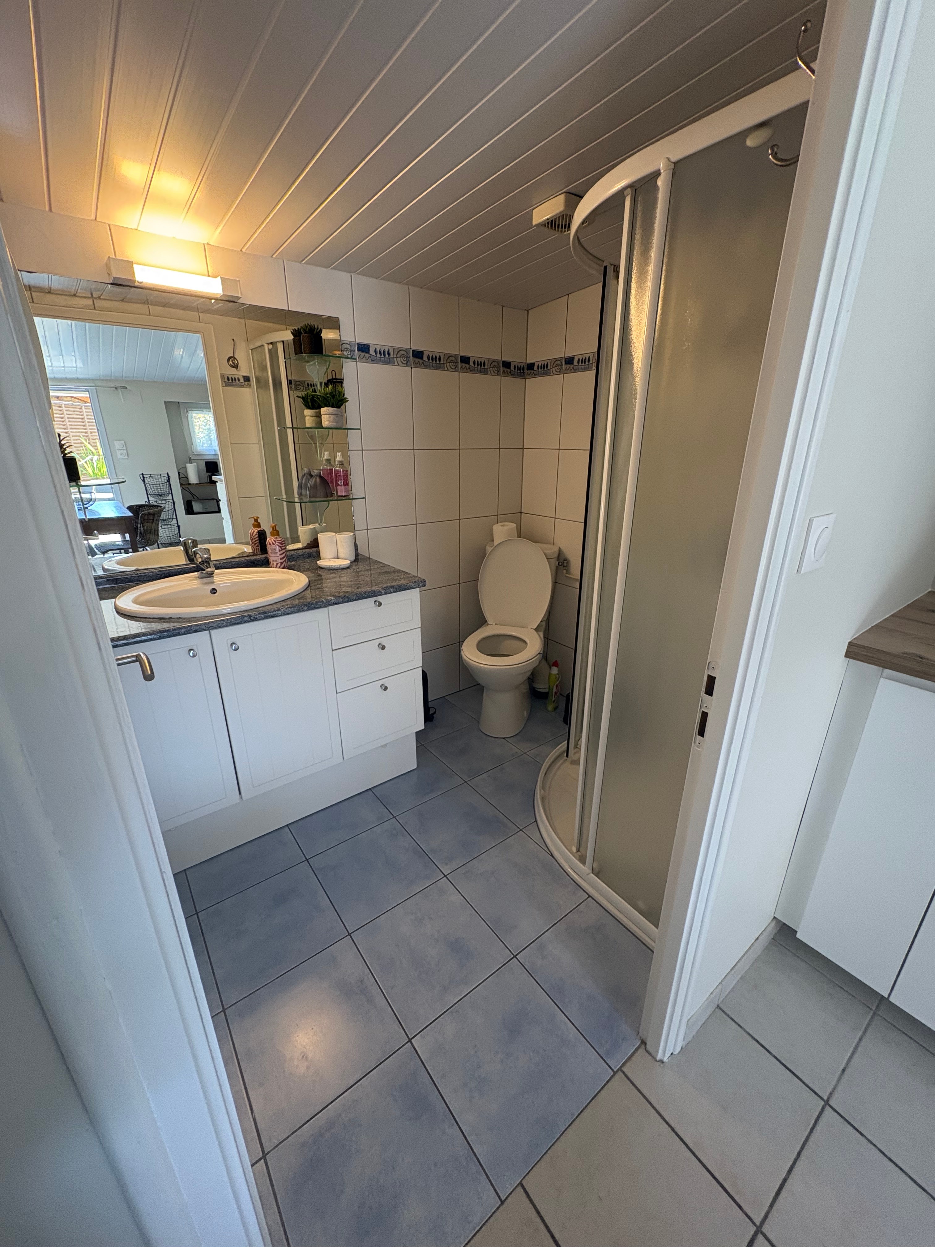 Salle d'eau avec wc