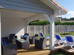 Salon extérieur - Villa l'Arbousier Landes