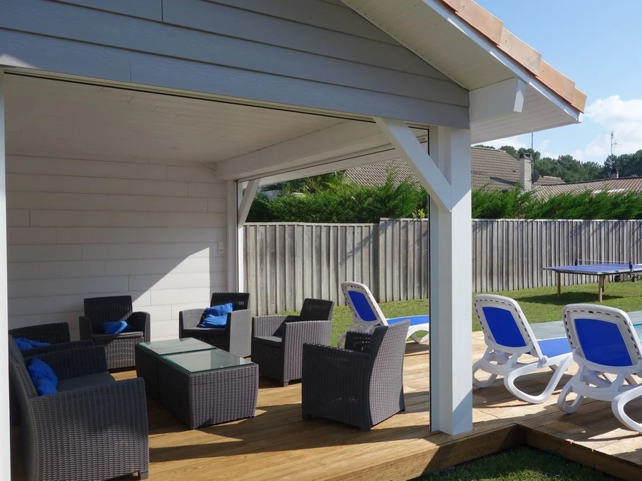 Salon extérieur - Villa l'Arbousier Landes