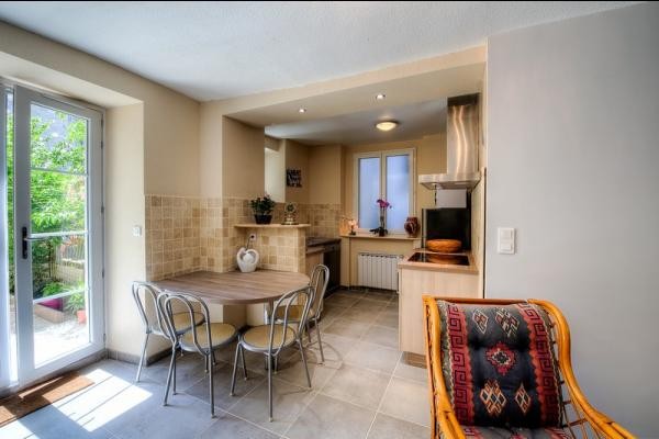 kitchen with terrace view