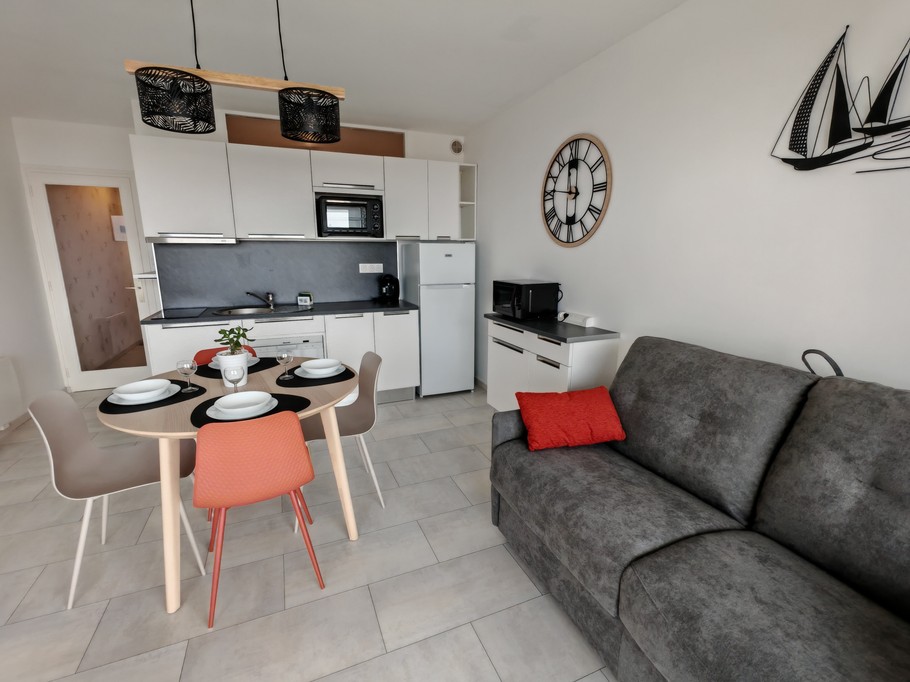 Living room with sofa bed