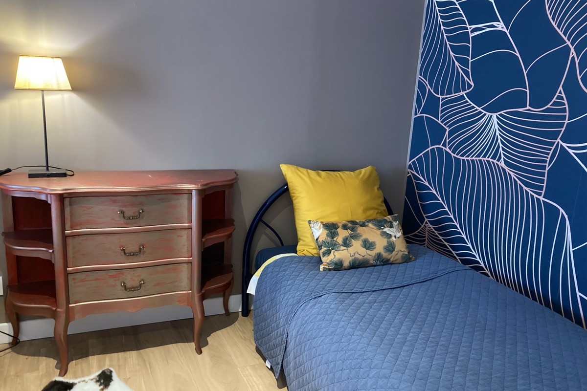 Chambre Les Bananiers vue lit simple
