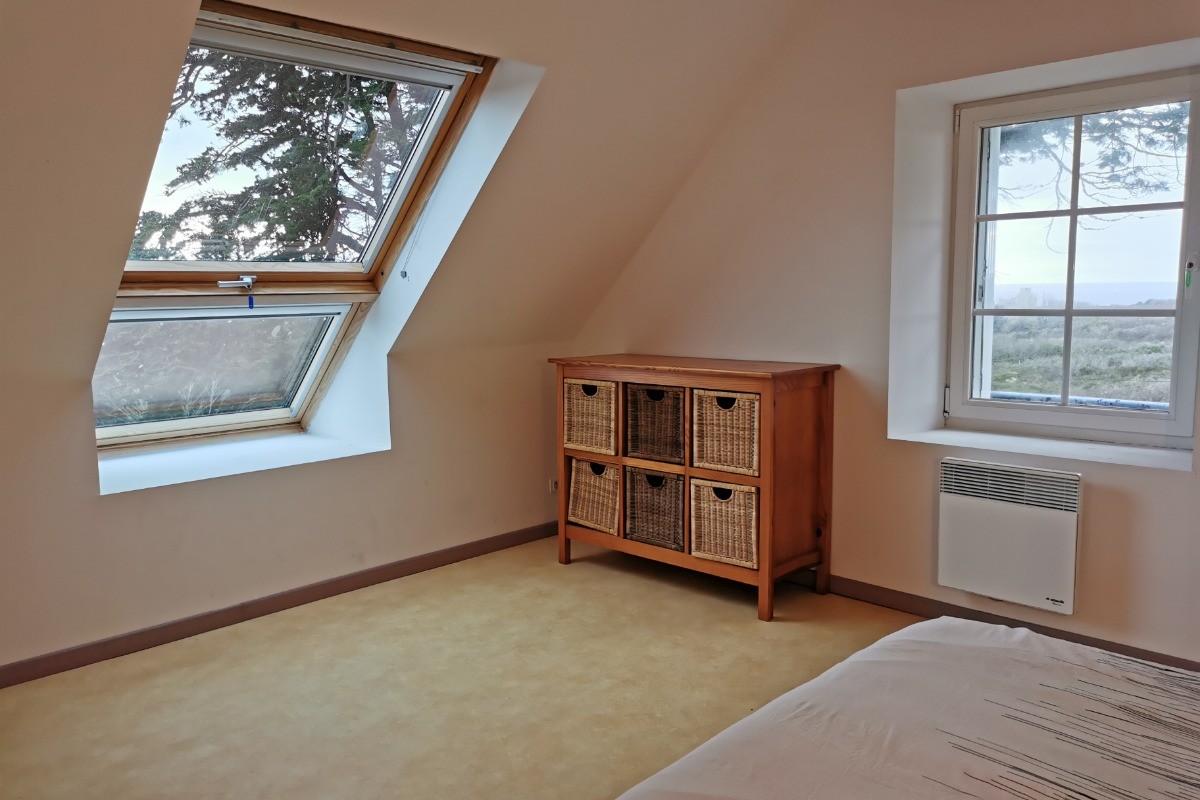 Etage 2: chambre 3 avec vue mer