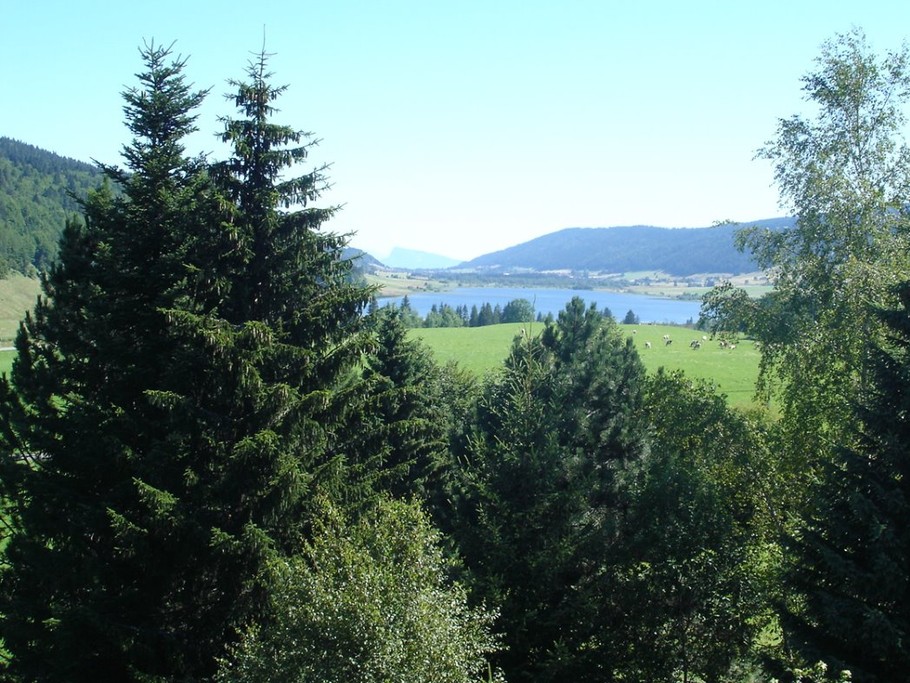 la vallée avec le lac