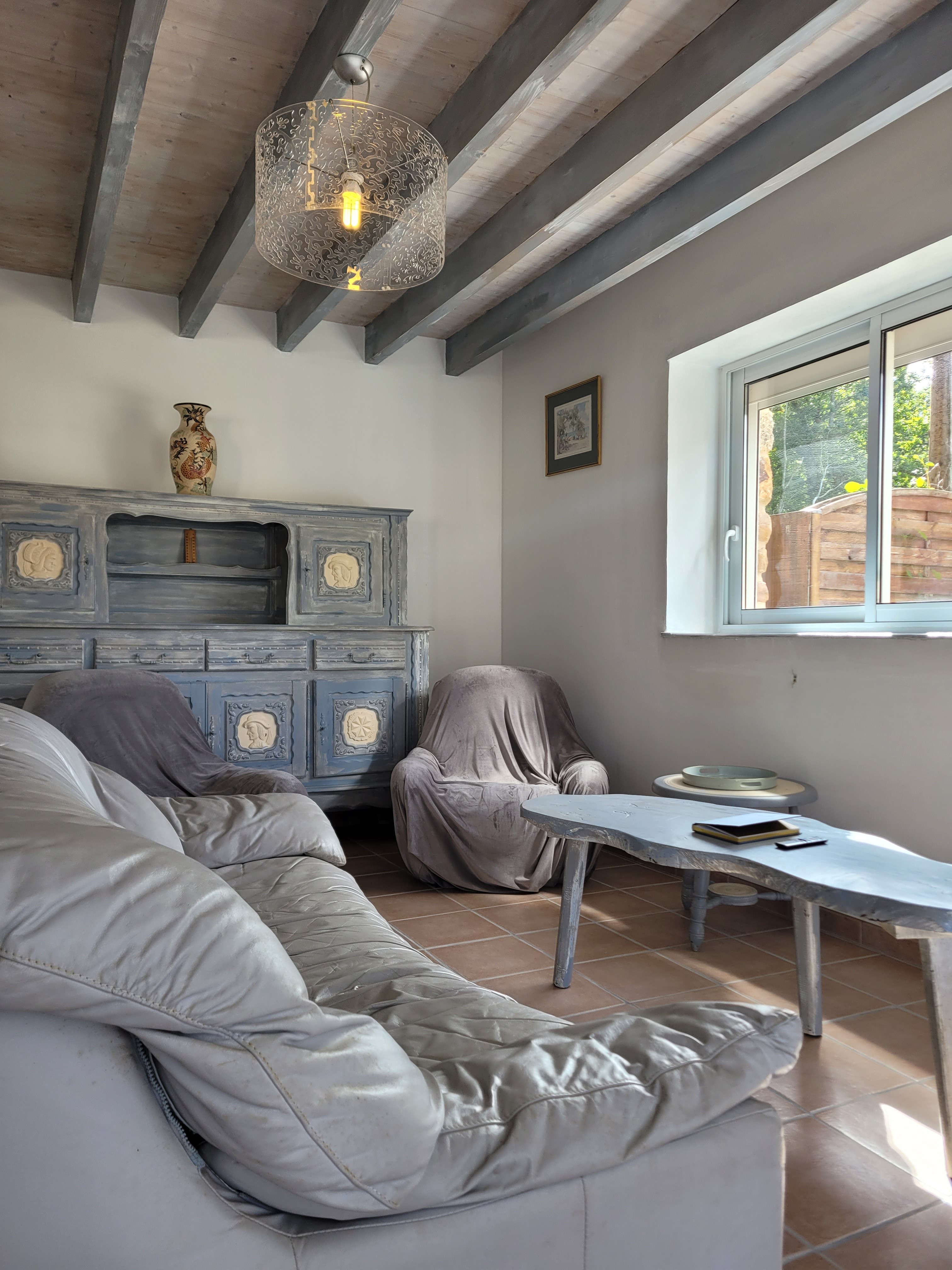 Location vacances, Clévacances, Maison de Tess, séjour salon cuisine