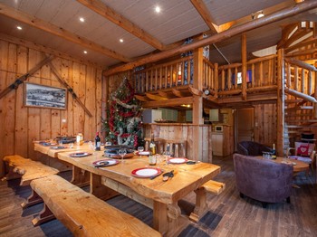 Pièce de vie - Appartement La Tanière des copains à La Bresse