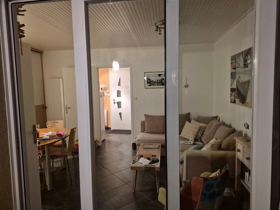 Vue du salon depuis la terrasse