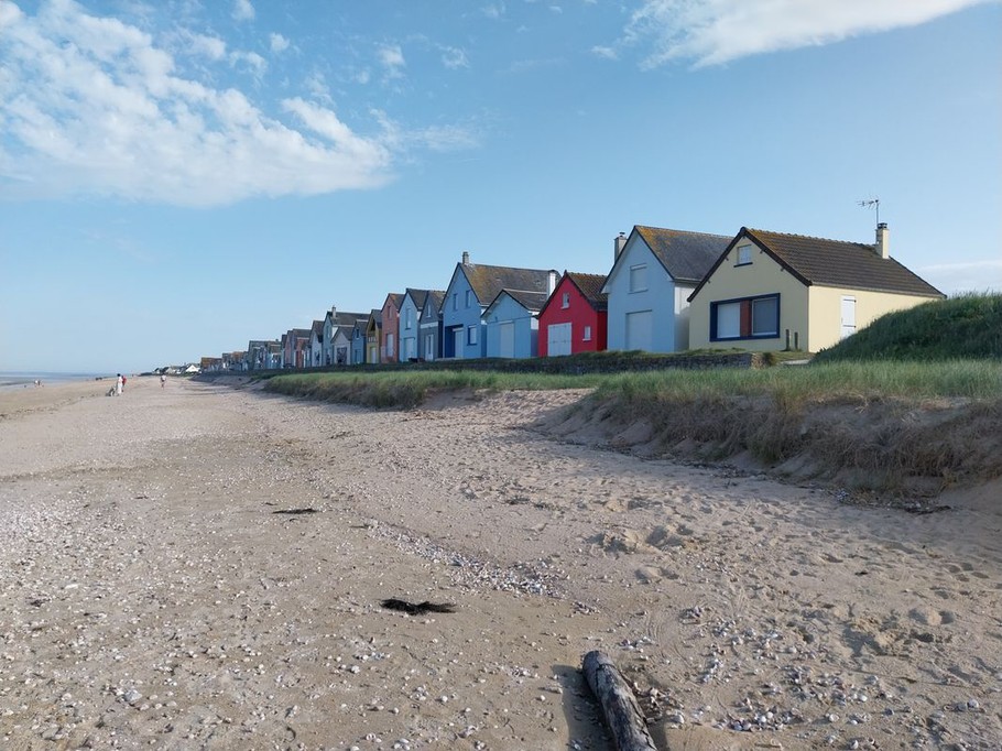 Les célèbres cabines colorées de Ravenoville