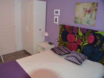 Chambre mauve - Maison Grise pour 5 personnes, proche plages, Meschers sur Gironde près de Royan
