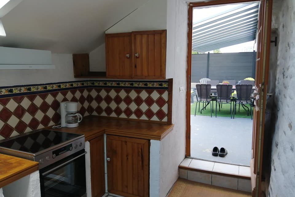 cuisine donnant sur la terrasse