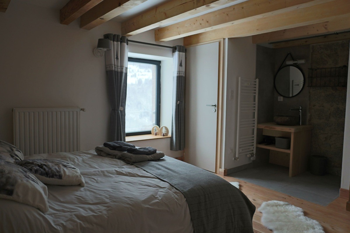 Chambre Flocon à la ferme sous les Hiez à Cornimont