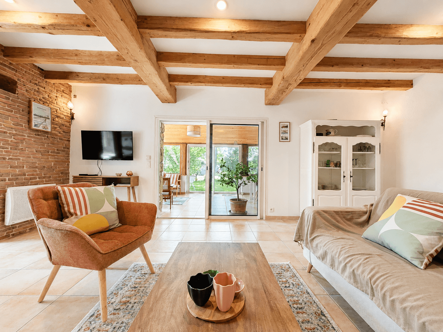 living room and its sofa bed