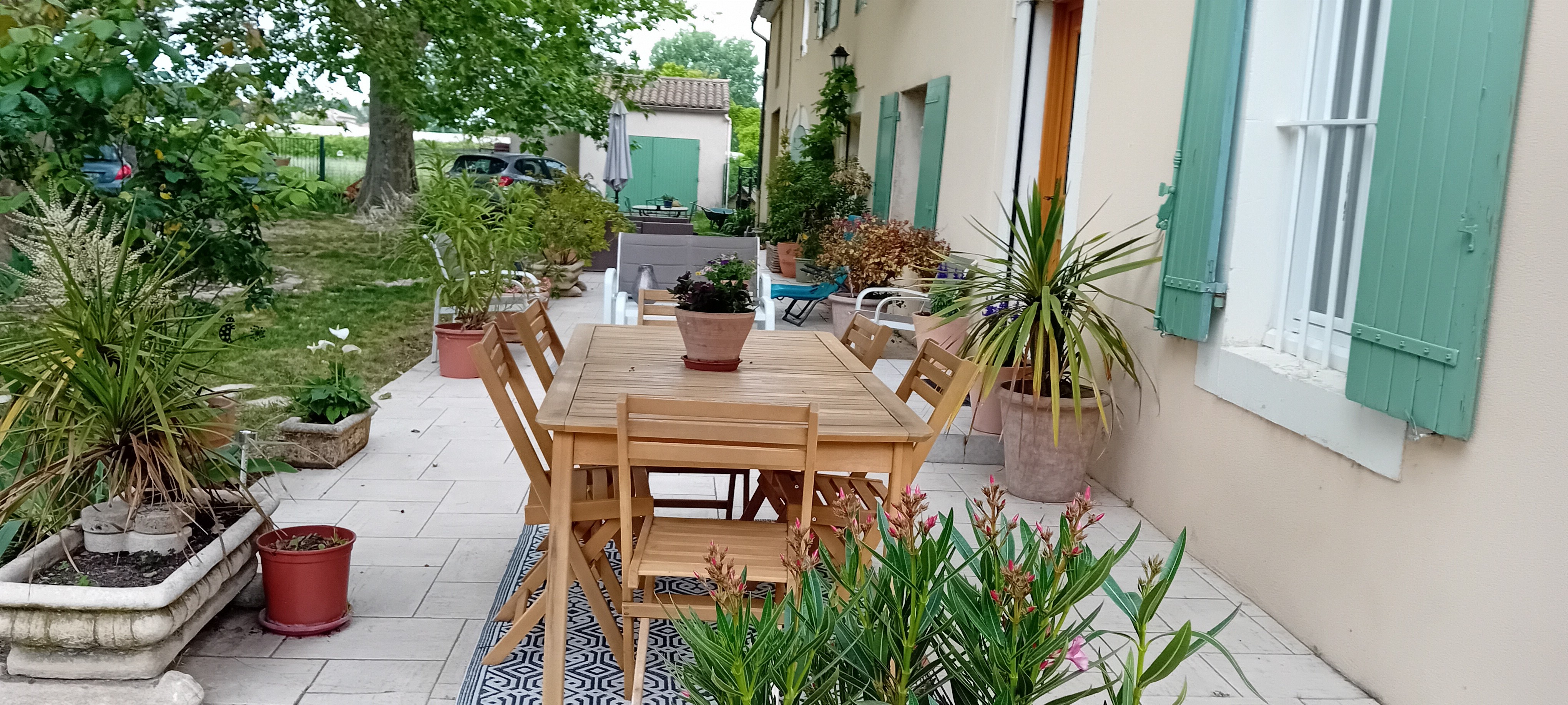 Terrace dining area