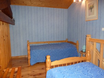 2 lits simples en mezzanine