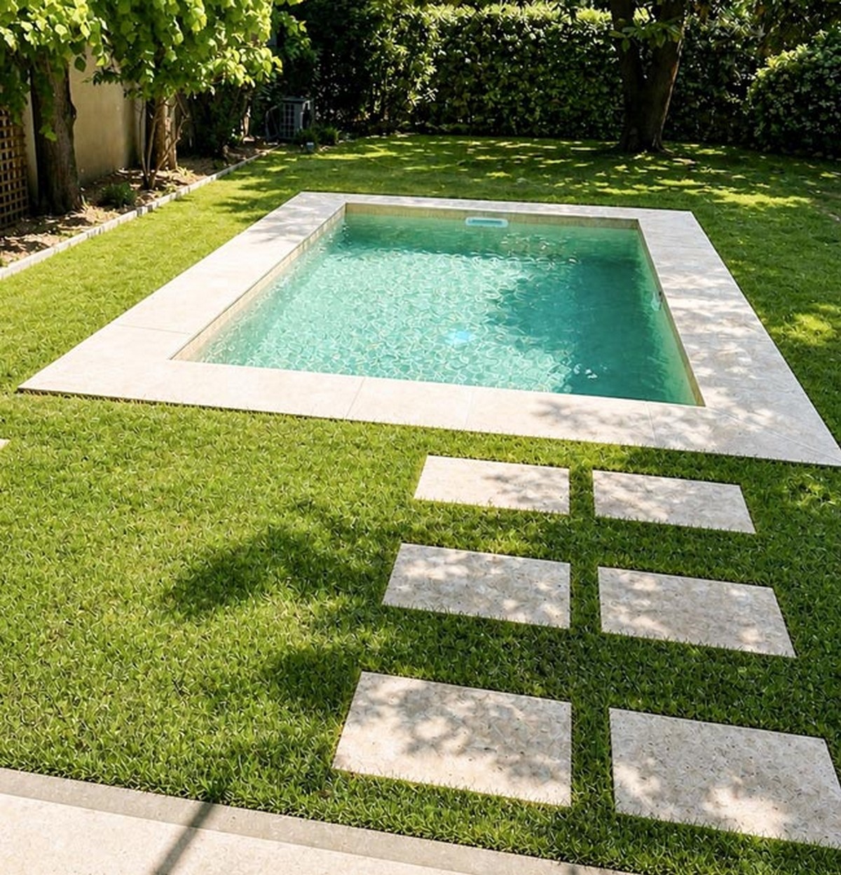 Heated swimming pool