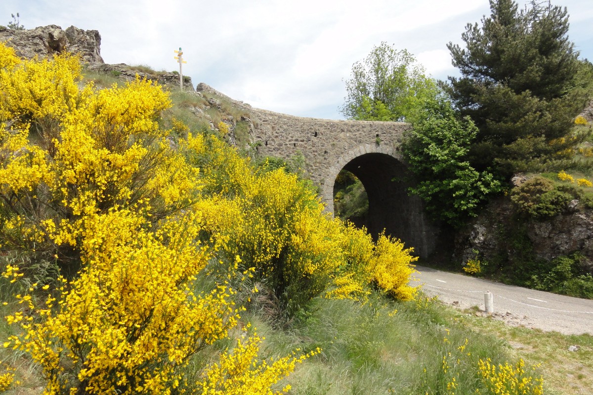 COL DE L'ASCLIER - pont moutonnier - départ de sentiers de randonnée