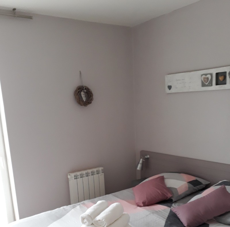 Appartement 2 pièces duplex vue mer à 50m de la plage de sable fin de Trestel, meublé de tourisme 3 étoiles, Trévou-Tréguignec, Côtes d'Armor - Bretagne - Chambre parentale