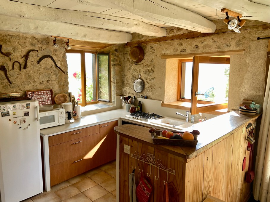 the kitchen (on the right as you enter)