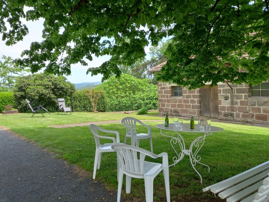 Espace détente à l'ombre