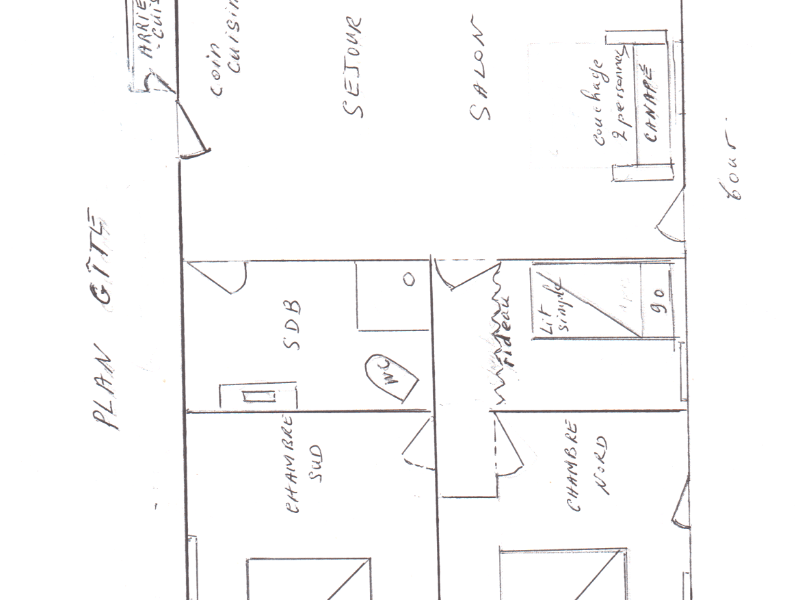 map of the gîte