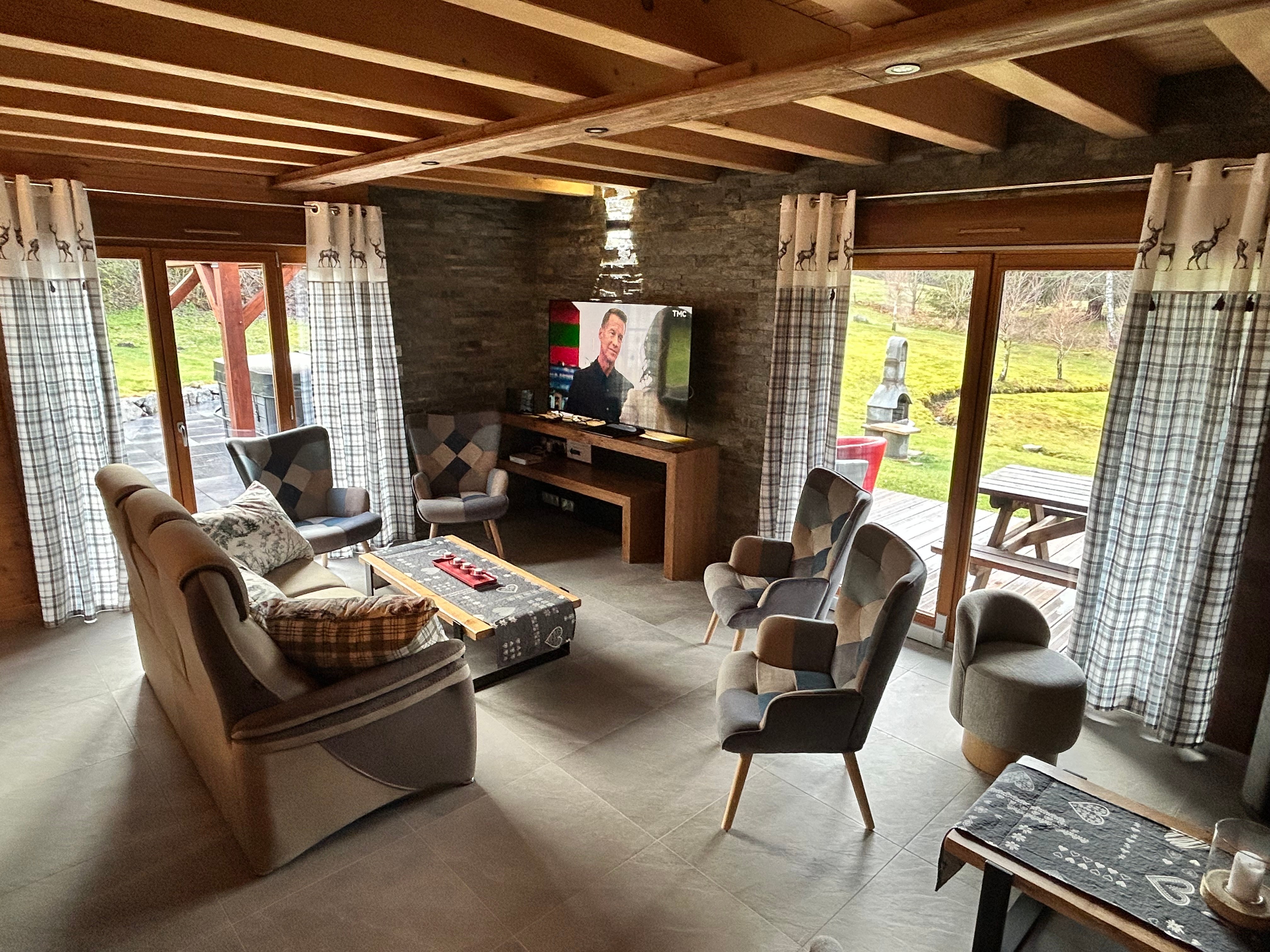 Espace salon - Chalet Heidi à Ventron
