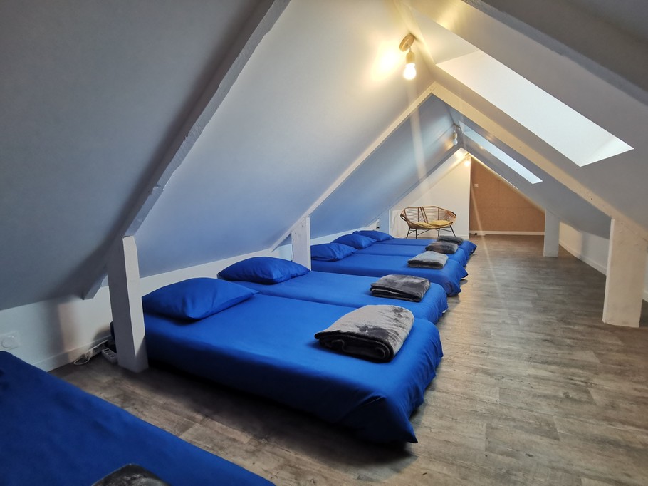 Mezzanine avec lits simples