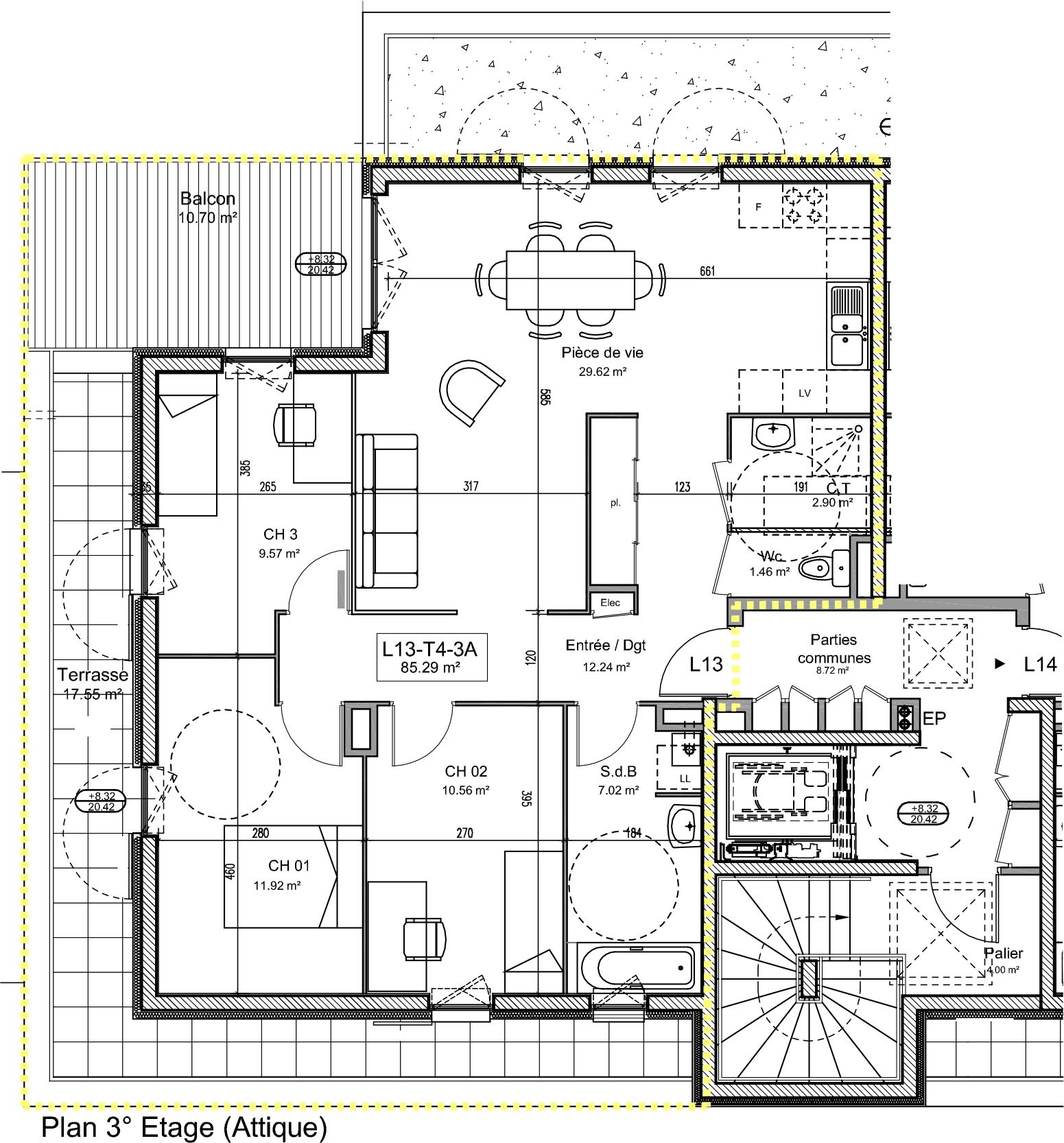 Toilettes séparées