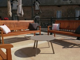 Grand gîte dans le Morvan - Salon terrasse