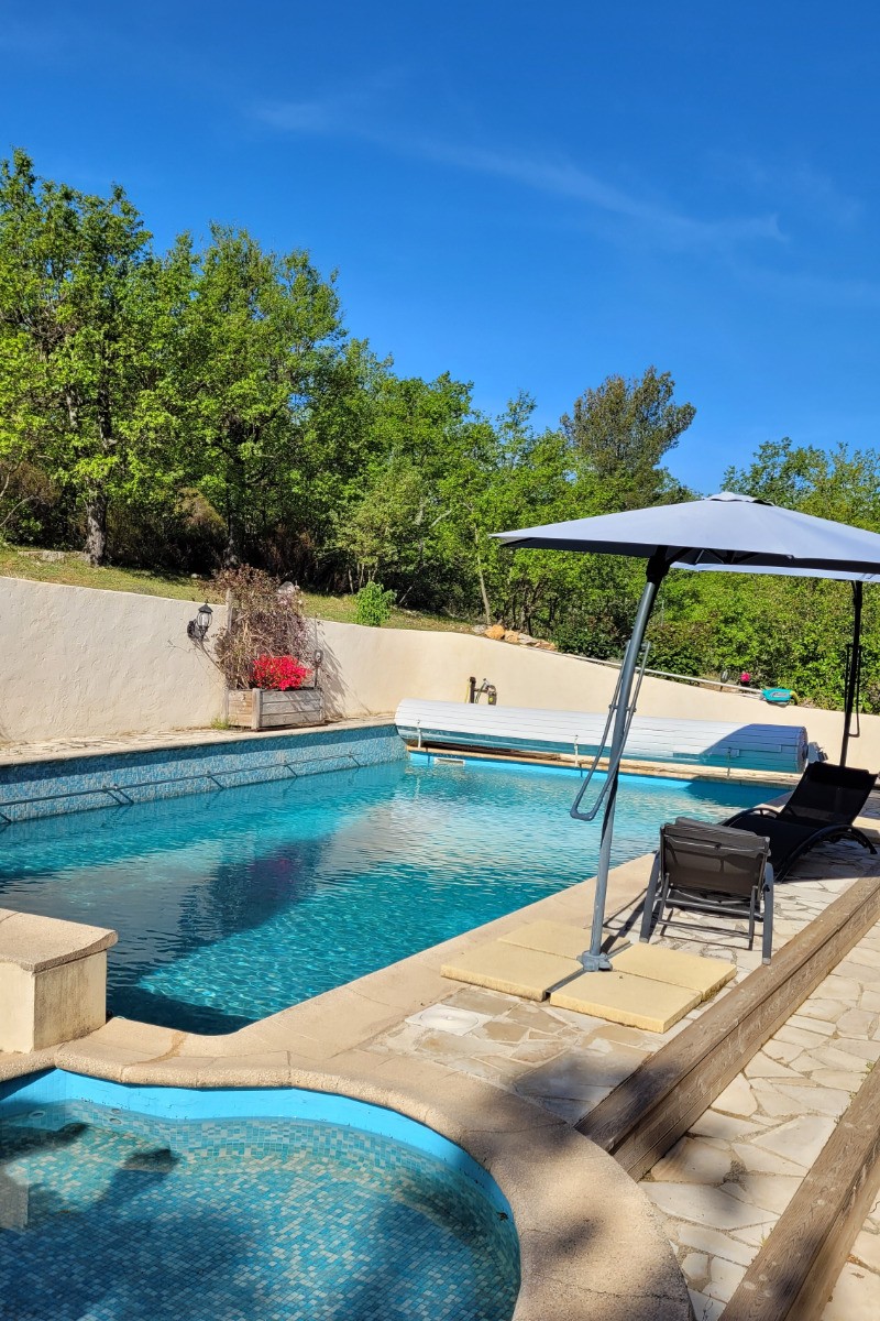 La piscine, Clos de la Chesnaye à Mons (Var, Provence)