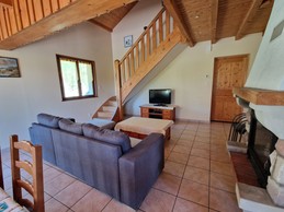 Fireplace lounge - Gentiane holiday cottage